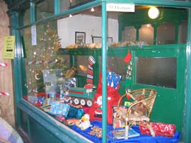 Description: The Christmas window display