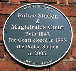 Police Station Plaque