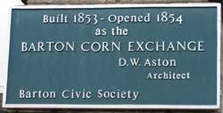 Barton Corn Exchange Plaque