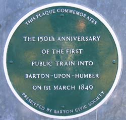 Train Station Plaque