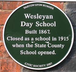 Wesleyan Plaque