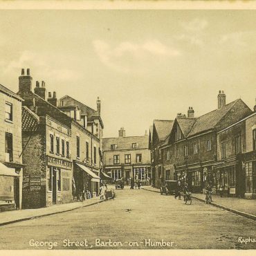 Looking up towards the market place
