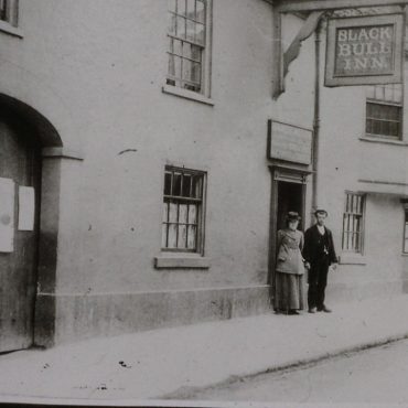 Old Black Bull Inn which was demolished to make way for a public toilet block and car park