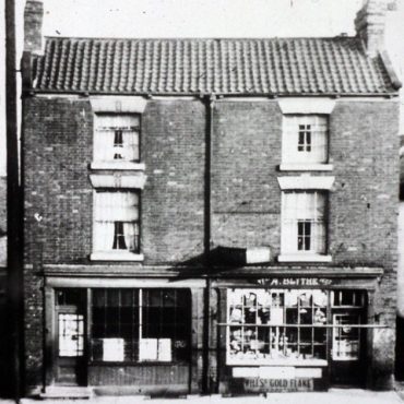 Hutchinson's Shop. This building, now a solicitors, still exists